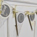 Wedding Garland "LOVE" Banner - Photo Prop - Yellow and Grey