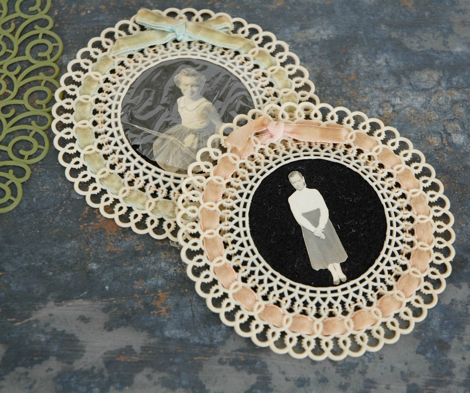 Vintage Plastic Doilies Assorted Sizes and Shapes 6