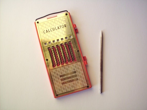 Vintage Analog Manual Calculator Japan