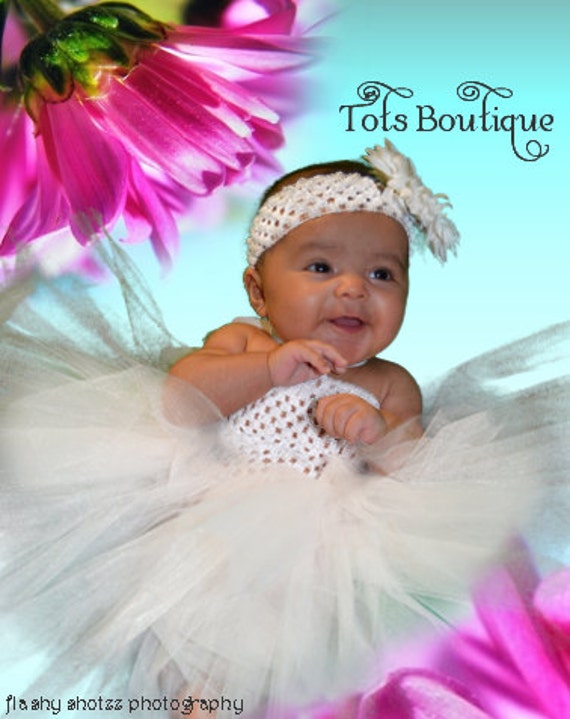 Items similar to White Tutu Dress Baby Girl on Etsy
