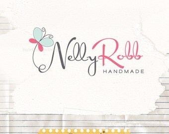 Butterfly logo design premade boutique logo photographer logo femine logo dreamy logo - Blog Logo - Business Logo