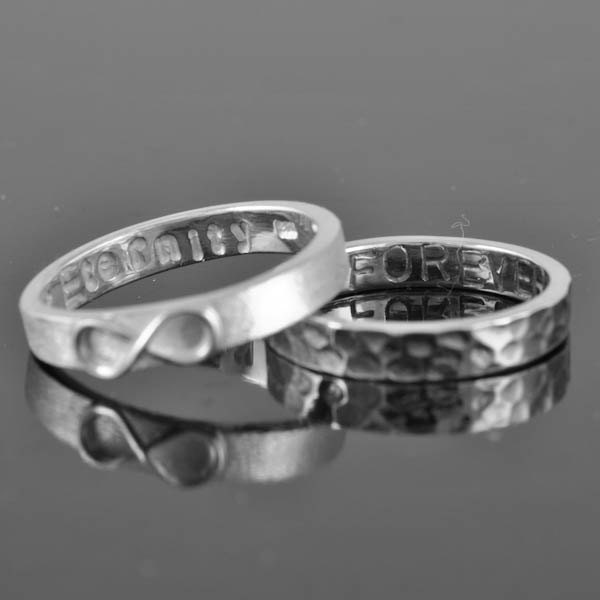 mens wedding band infinity ring infinity knot ring sterling