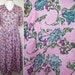Vintage 1980s Vivien Smith Floral Wide Collared Button Down Midi Dress Size 8 UK, 4 US, 36 EU