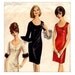 Vintage 60s Mod Slim Cocktail Dress Sewing Pattern Sleeveless or Ruffle Flounce Simplicity 6171 Bust 32