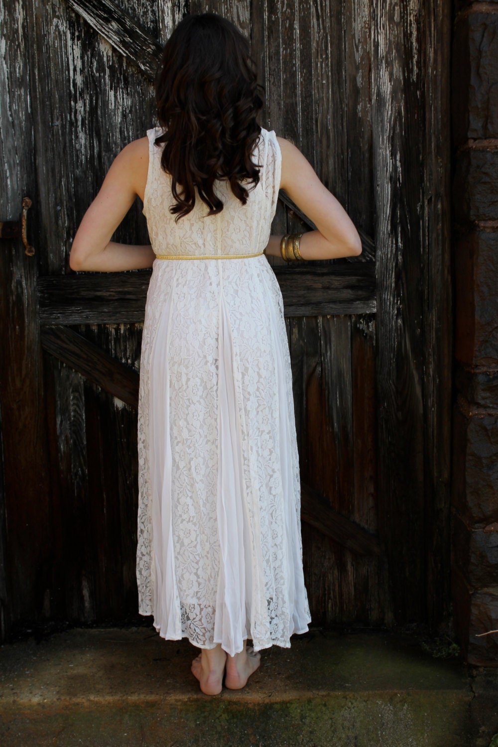 vintage lace maxi