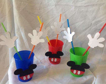 Mickey Mouse Birthday Party Drinking Straws 10 count