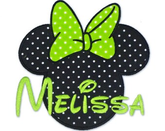 Instant Download - Minnie mouse ears 044 - Machine Embroidery Design - Applique Design