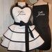 Mr. and Mrs. Custom Bridal Aprons...Perfect Bridal Shower Gift, Available In Black Or White
