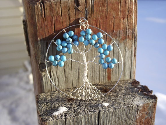 turquoise and purple tree of life