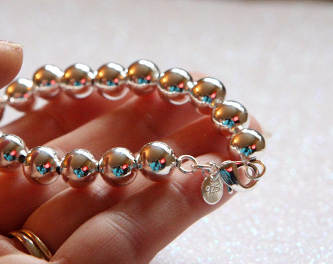 Silver Bead Bracelet - Silver Beads Bracelet Designer Style