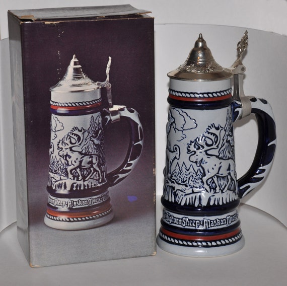 Vintage 1976 Avon Collectors Beer Stein With Box