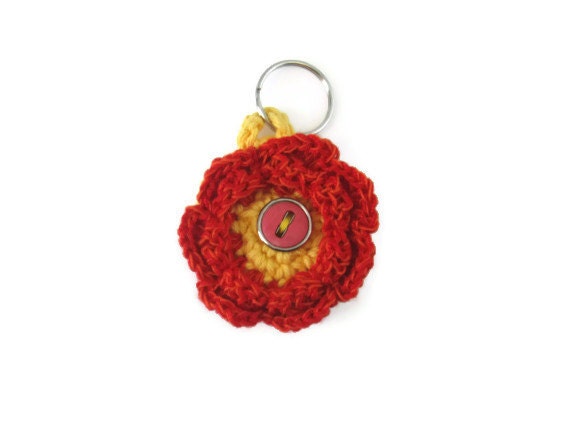 beautiful handmade flower to make that key ring an eyecandy