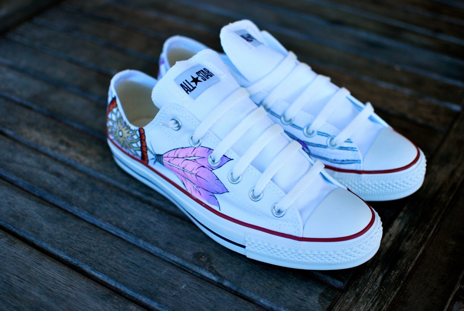 Items similar to Musical Dream Catcher Converse shoes on Etsy
