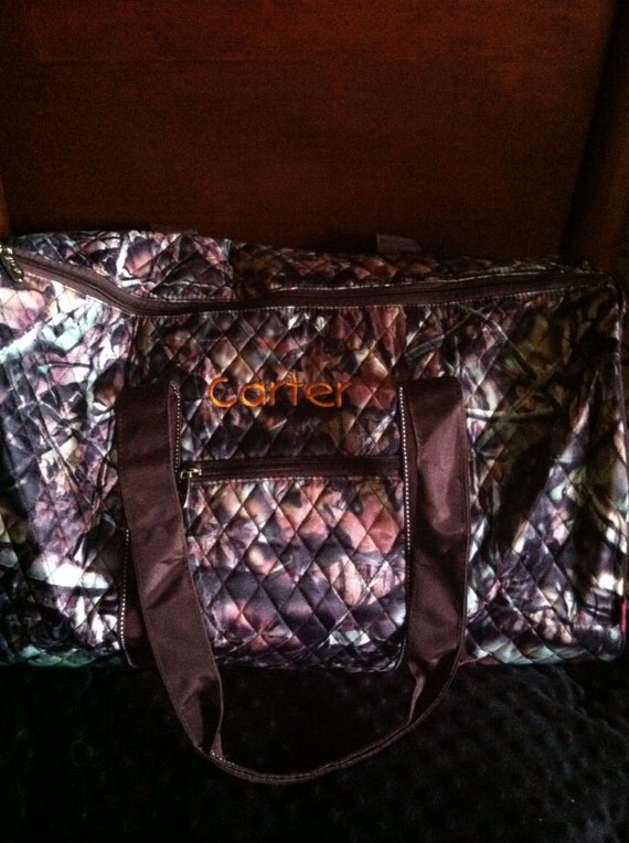 PERSONALIZED Camo Duffle Bag Camoflauge Duffle Bag