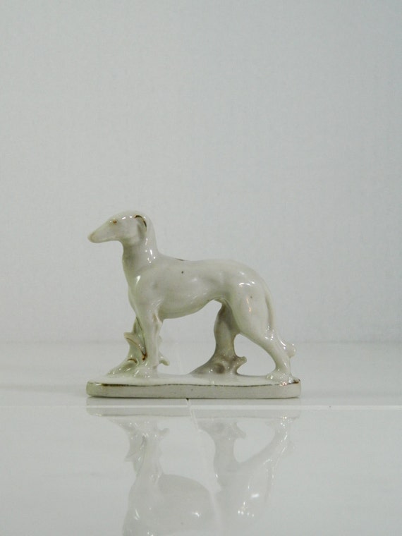 porcelain greyhound figurine