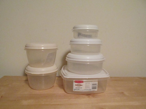 Set Of 6 Plastic Rubbermaid Servin Saver By Theretroredhead