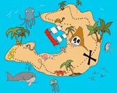 items similar to printable treasure map kids pirate child