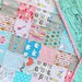 Girls Kawaii Quilt - 80's Quilt - Baby Crib Quilt - Spoonflower Fabric