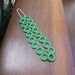 Mini jelly donuts resin beads Solid Lime Green 1 x strand 17 per strand all one size