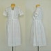 White Summer Dress White Cotton Wedding Dress White Cotton Dress Simple White Dress Simple Wedding Dress Casual Wedding Dress Garden Party