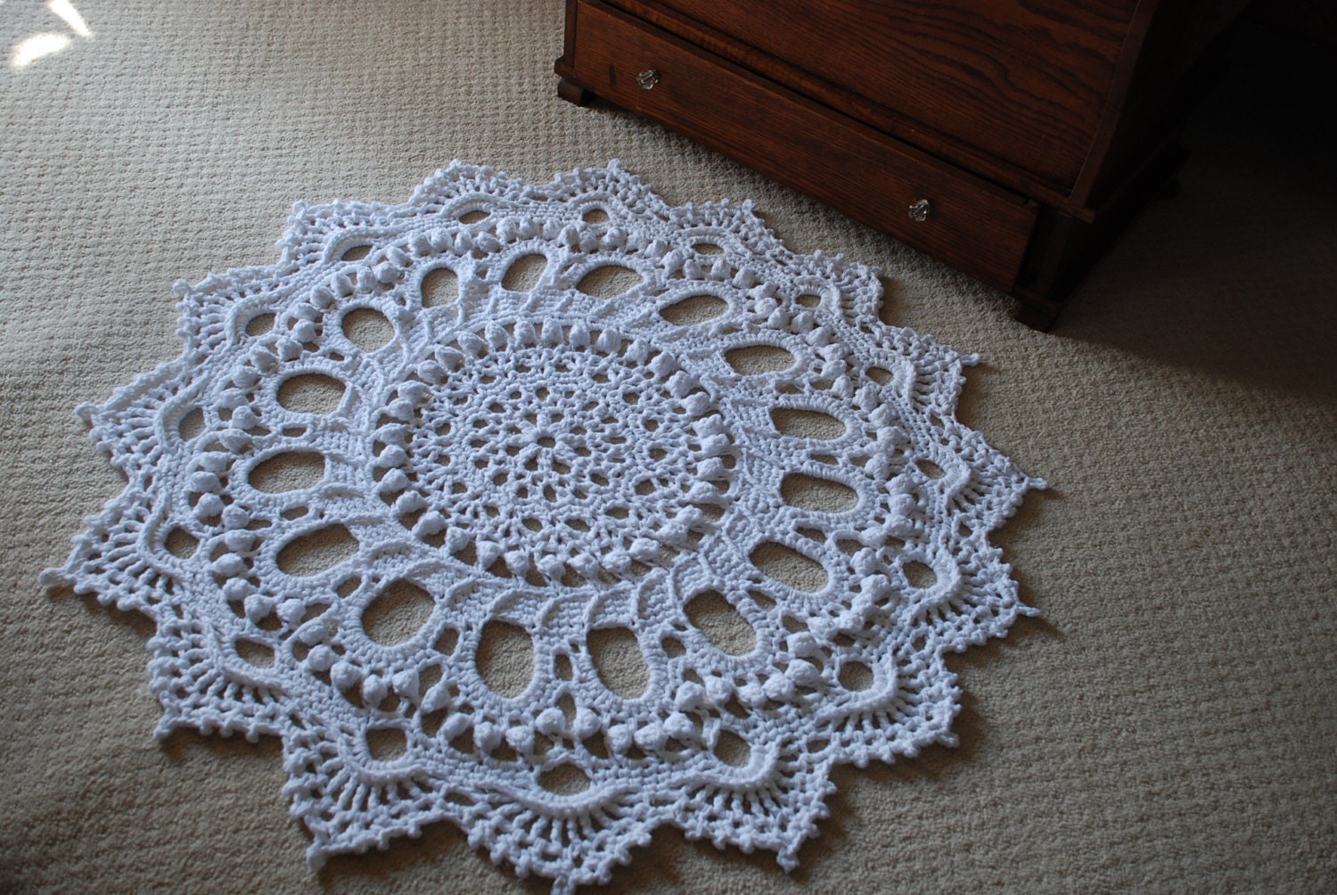 Crochet Doily Rug.....Stunning