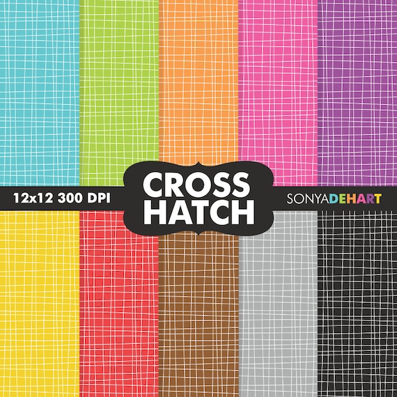 50% OFF SALE Digital Paper Pack Cross Hatch Line Textures Crosshatch Patterns Instant Download Il_570xn