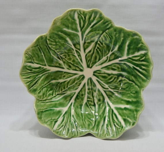 Vintage Bordallo Pinheiro Green Cabbage by grannysbackporchvint
