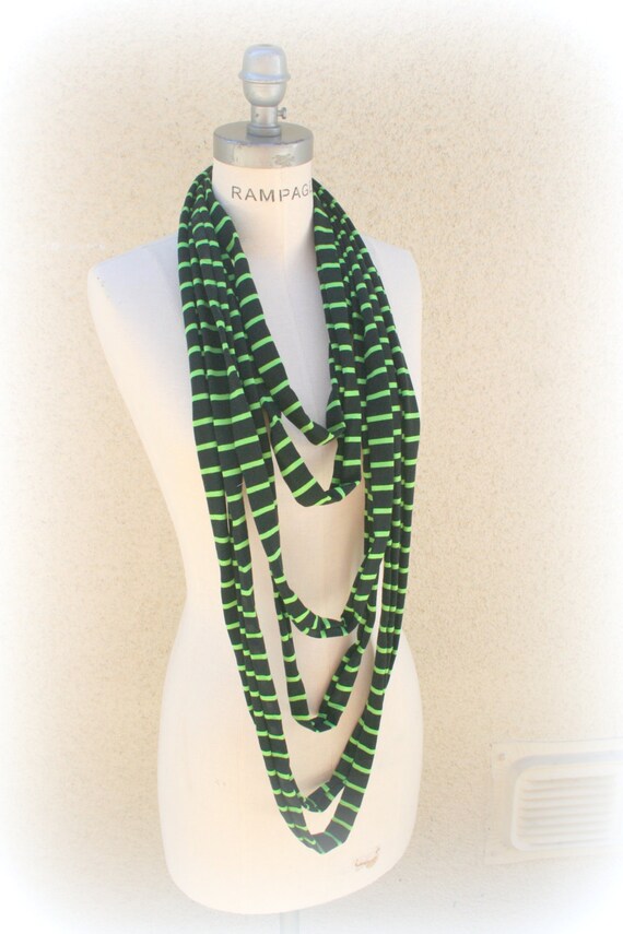 Tshirt Necklace Scarf loop scarf unique Scarves gift
