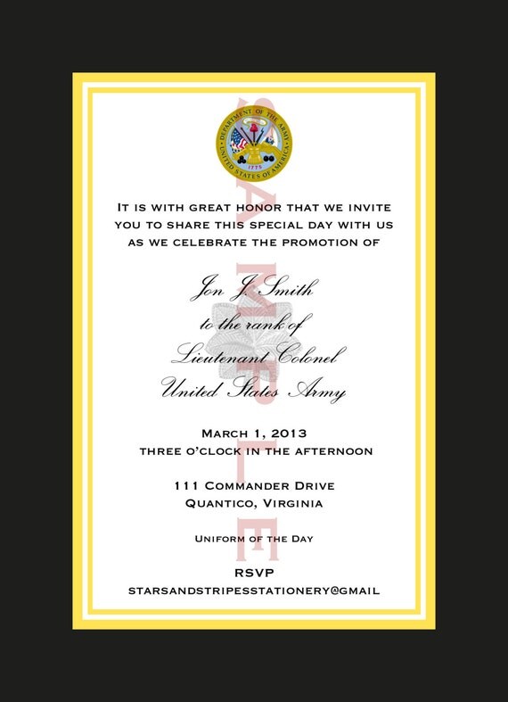 Invitation For Retirement Ceremony 8