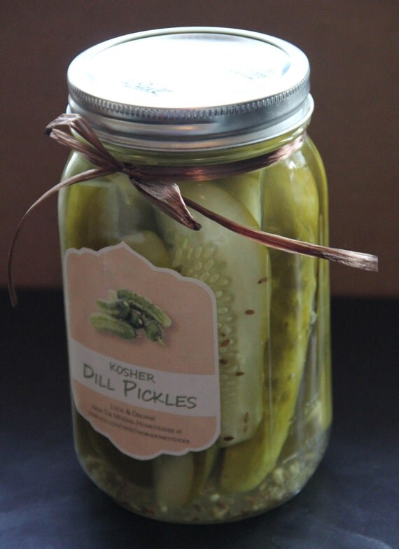 Organic Kosher Dill Pickles One 32oz Quart Jar