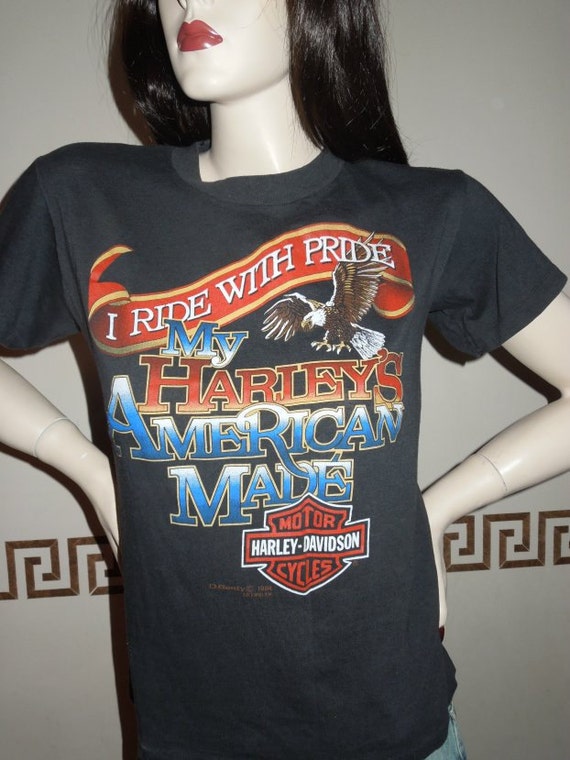 Vintage Harley Davidson T Shirt I Ride With Pride My Harleys