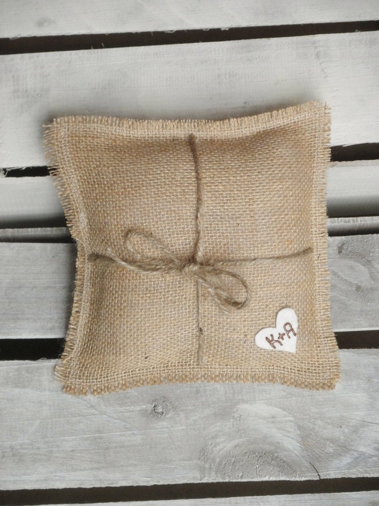 Wedding ring bearer pillow patterns burlap