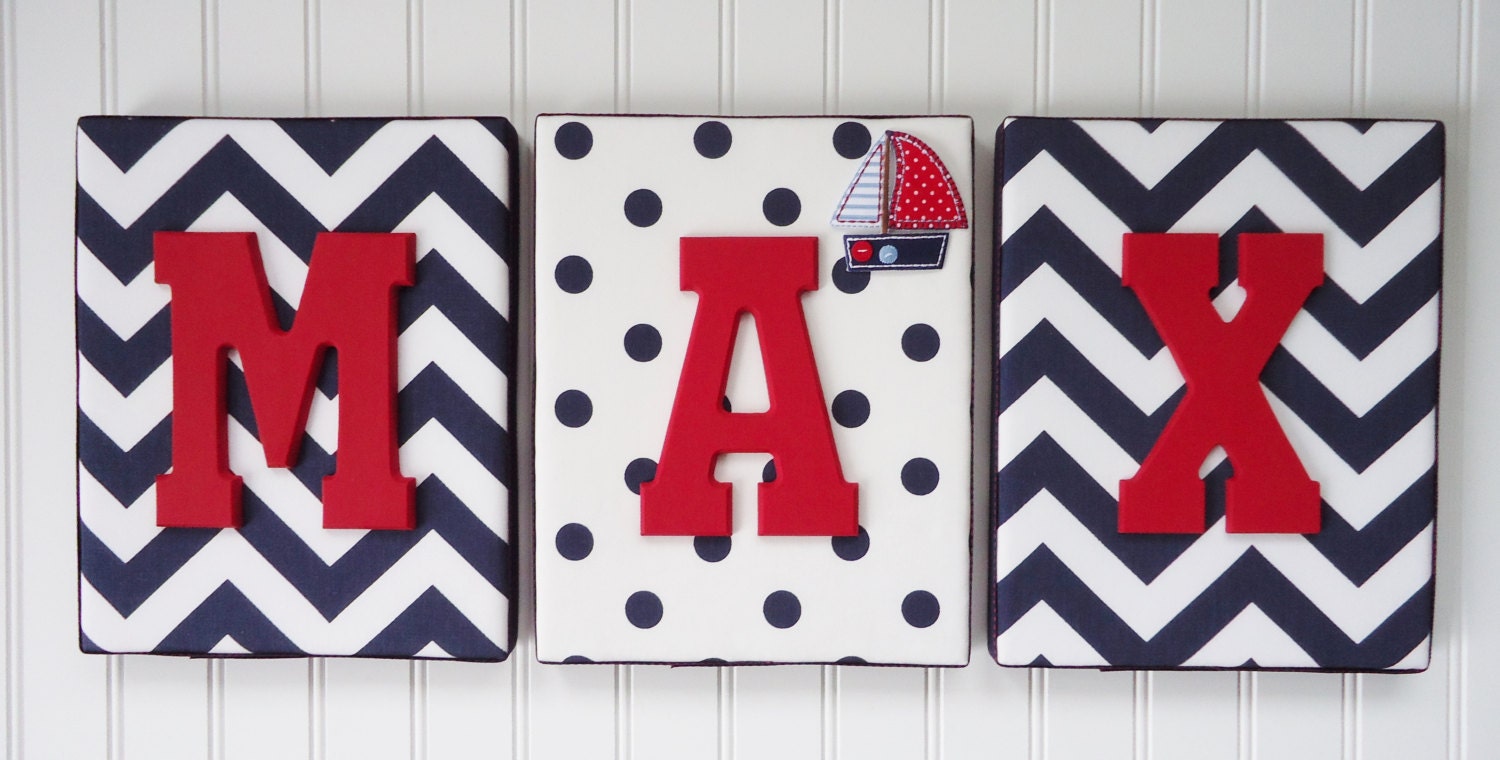 Nursery Letters Nursery Decor Upholstered Letters by fabbdesigns