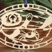 Sea Otter ornament wood hanging desk window tree decoration