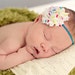 baby headband....baby girl headband...newborn dainty headband- photography props, birthday props