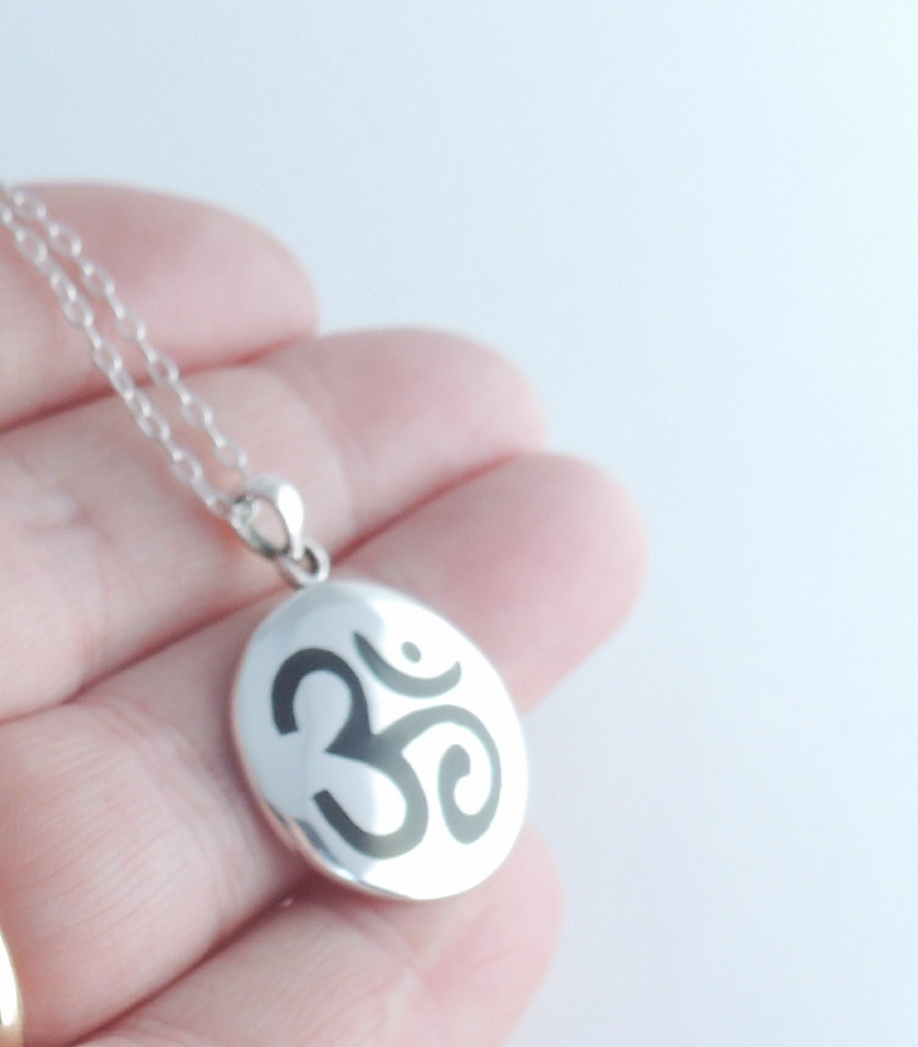 OM Pendent Sterling Silver Jewelry Silver Jewelry OM