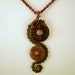 Seahorse-Inspired Copper Pendant - Black Agate, Laboradite, Copper