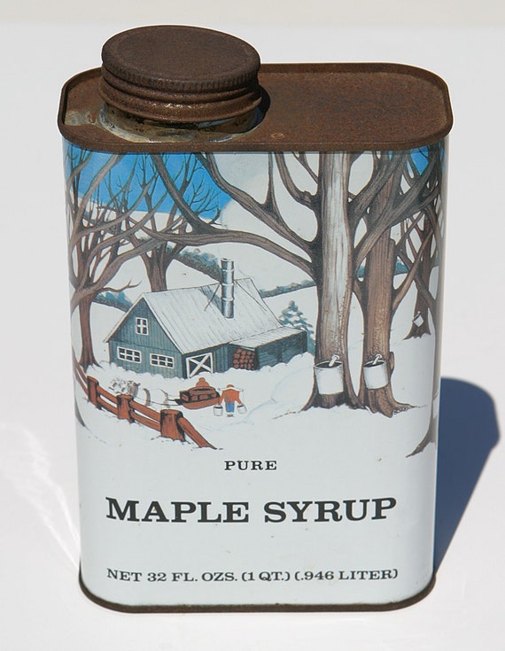 Pending Shannon /Vintage rare Vermont Pure Maple Sap Syrup Tin