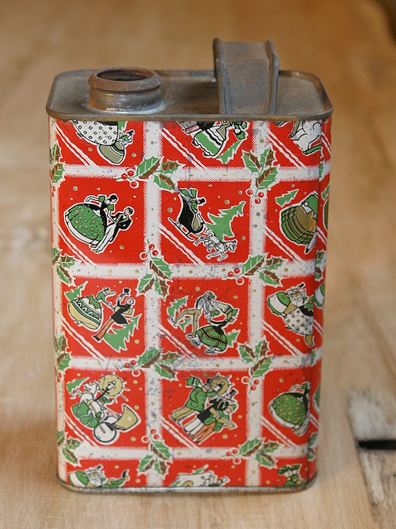 Early Vintage 1950s Maple Syrup Tin Can S. Allen Soule