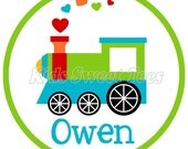 Valentine's Day Boy Train - personalized - digital image Il_170x135