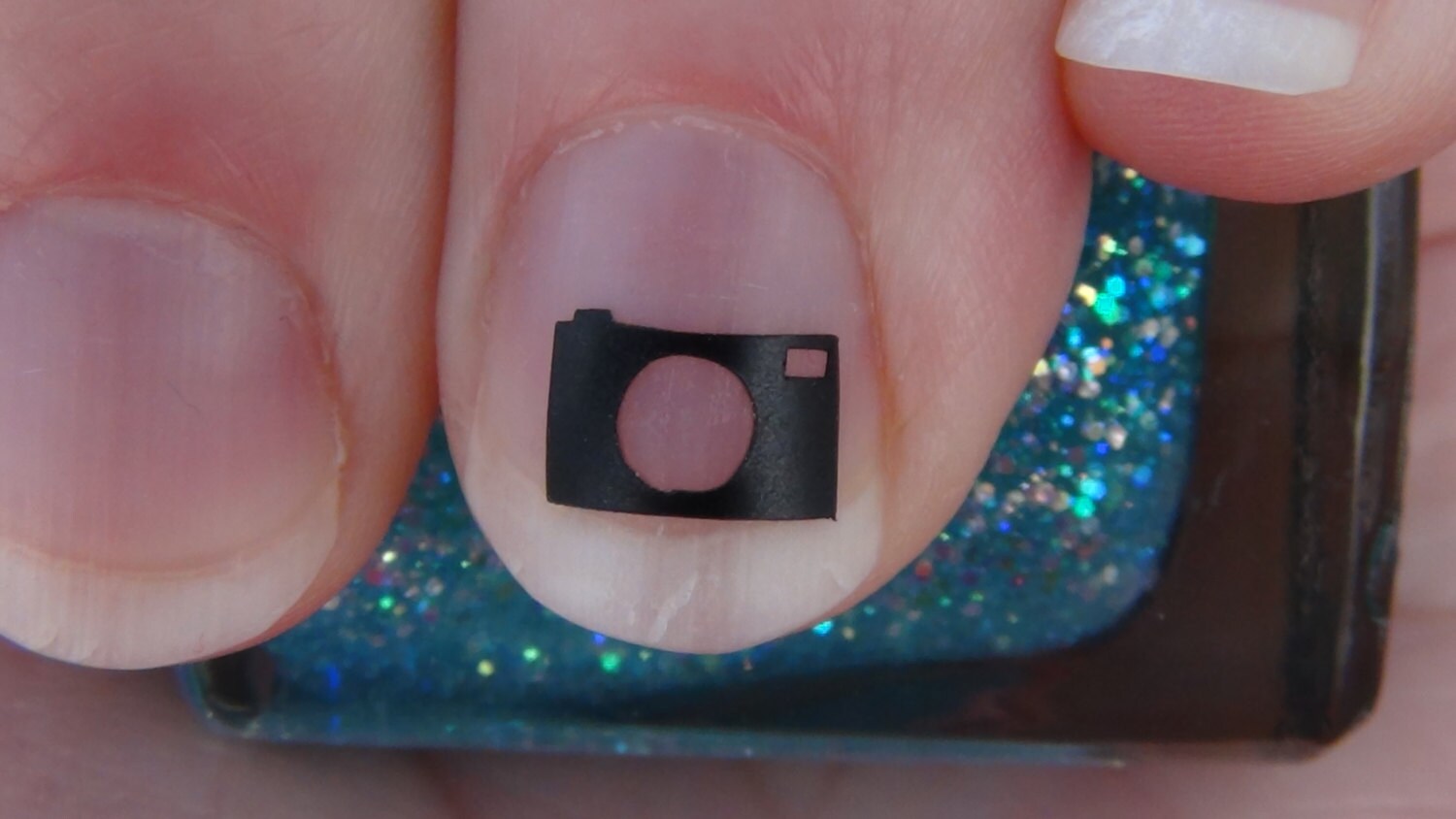 Camera Nail Art Decals Set of 20 Vinyl Stickers Applique