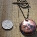 Tribal Copper Necklace- Copper bowl with hand painted bead