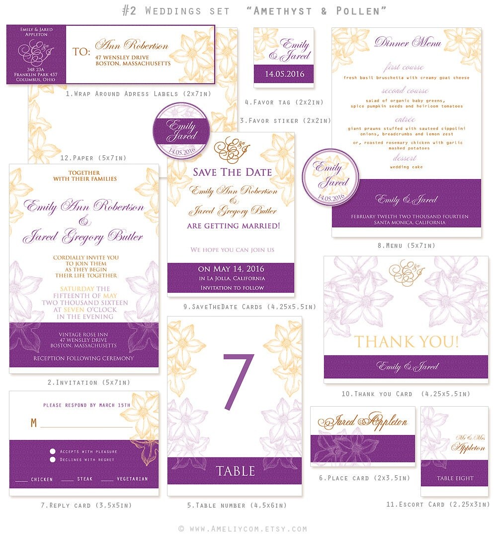 Spring Wedding Colors - Lilac Purple & Yellow Spring Wedding Colors - Lilac Purple & Yellow