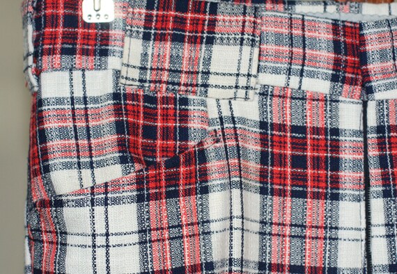 mens plaid bell bottom pants