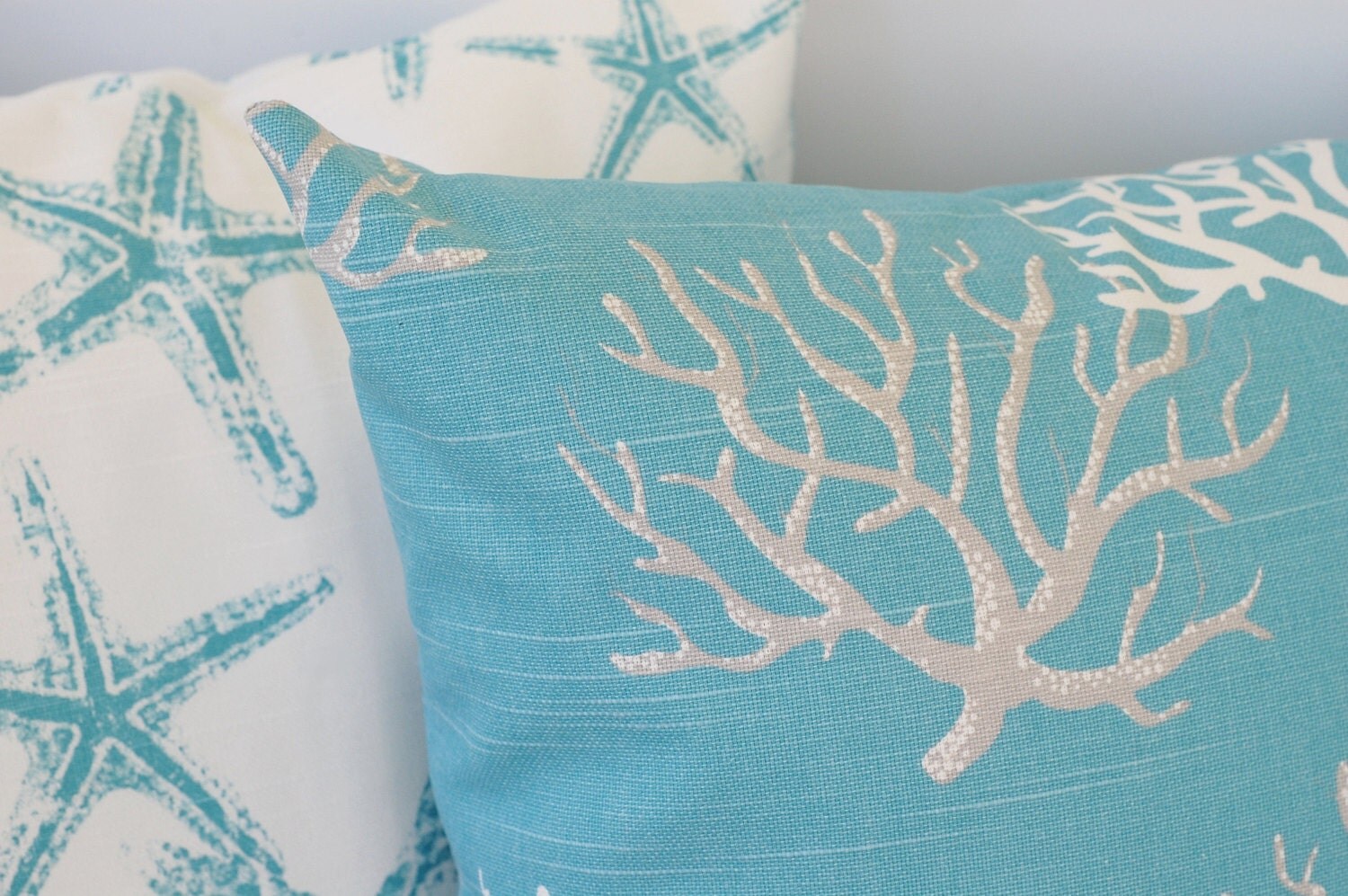 Coastal Blue pillow cover 20 x 20 set of Four