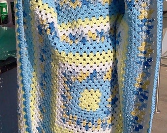 Crocheted Toddler Blanket or Couch Throw (Customizable)