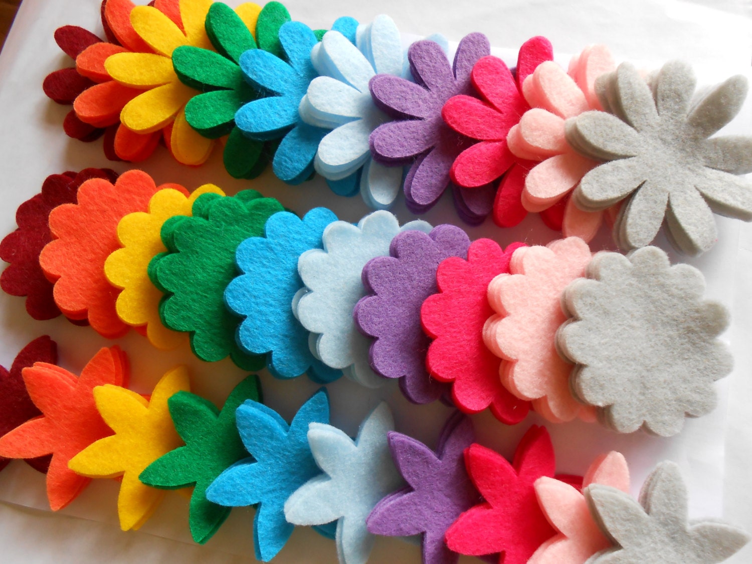 120 piece spring and summer bright modern colors big felt