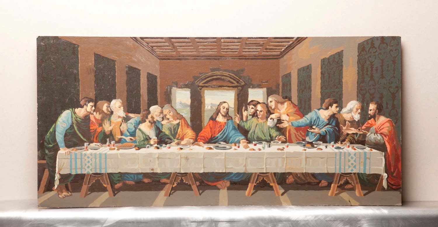 THE LAST SUPPER Paint By Number Painting a by obscurearchive