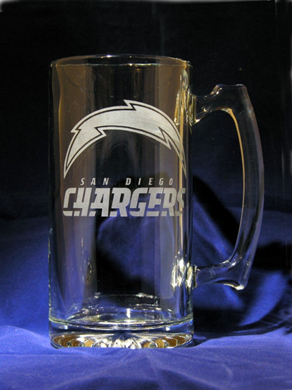 San Diego Chargers HandEtched 27.25 Oz. Beer Mug by RmcEtching