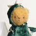Artist Teddy Bears - Green Teddy Bear Dragon Pavel - Stuffed Animal - Soft Toy - Yellow Mohair Bear